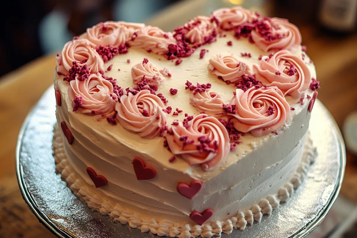 Vintage Heart Cake