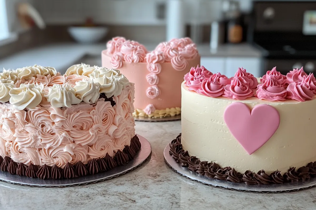 Variations on the Classic Heart Birthday Cake