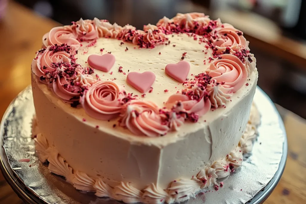 Are heart-shaped cakes trending?