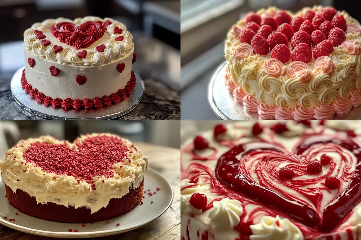 How to make a heart on a cake?