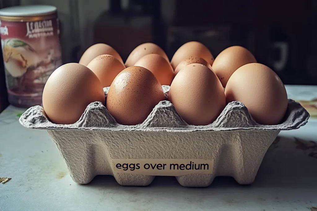 What does eggs over medium mean?