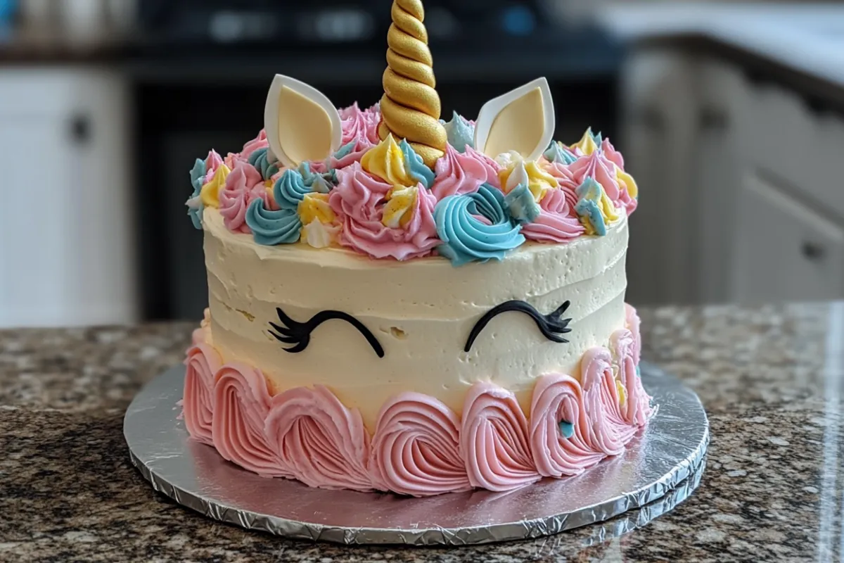 How to make unicorn cake step by step?