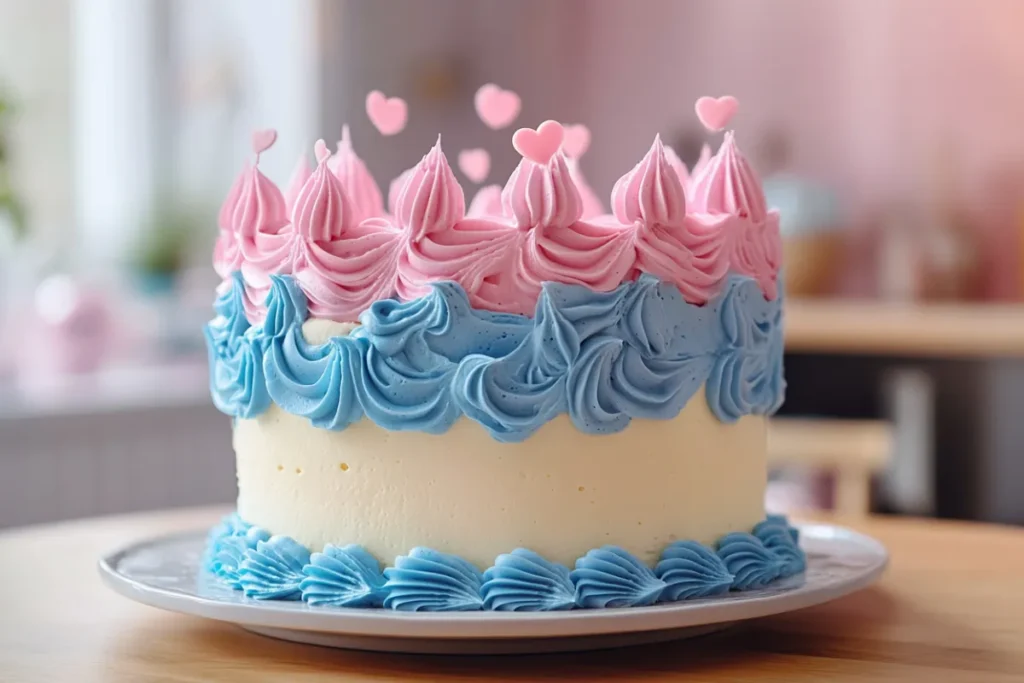 What to put on a cake for gender reveal?