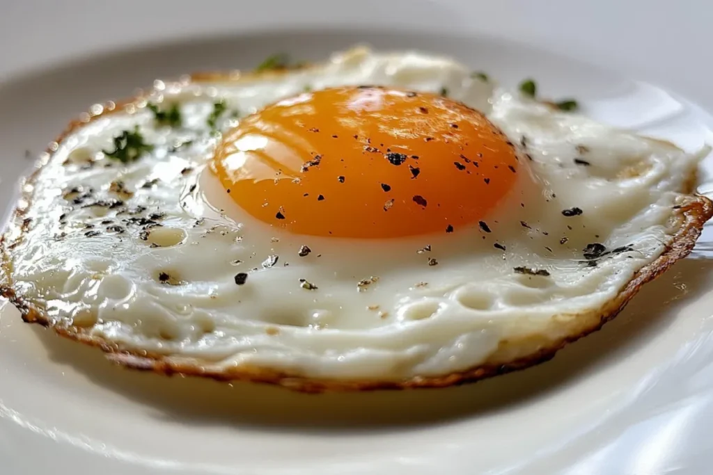 What is a sunny-side-up egg?