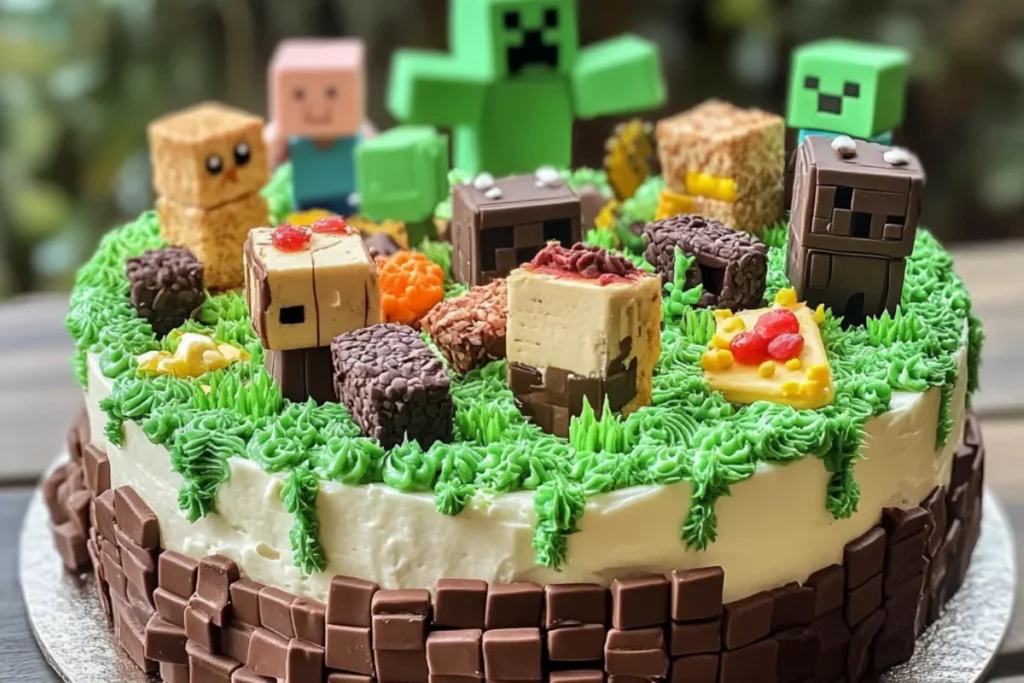 What flavor is Minecraft cake?